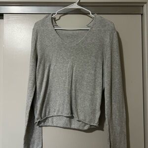 Gray Brandy Melville Women's Long Sleeve Top